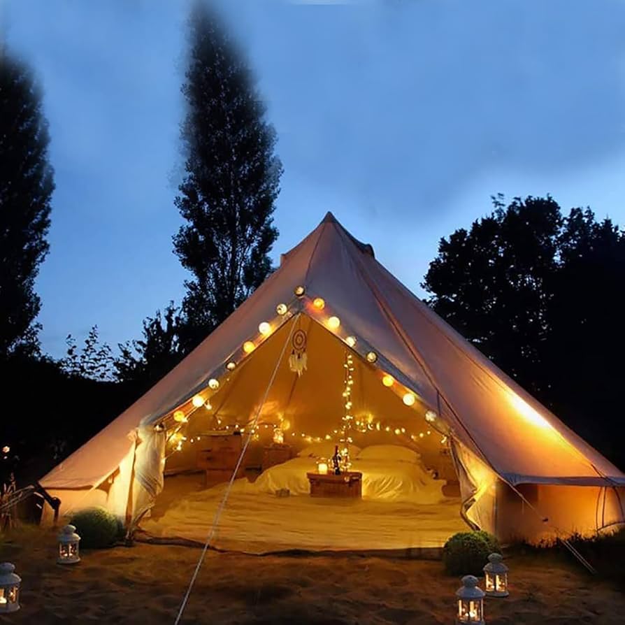 Cozy house bell tent 8-10人用 Amazon.com: RDJOIMBX Bell Tent, Luxury 4 Season Camping
