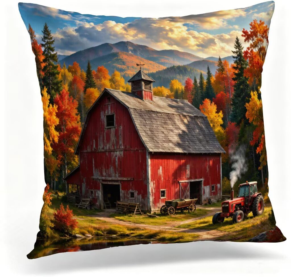 Coussin décoratif ferme 60x60 idéal pour la décoration de chambre et de salon chic