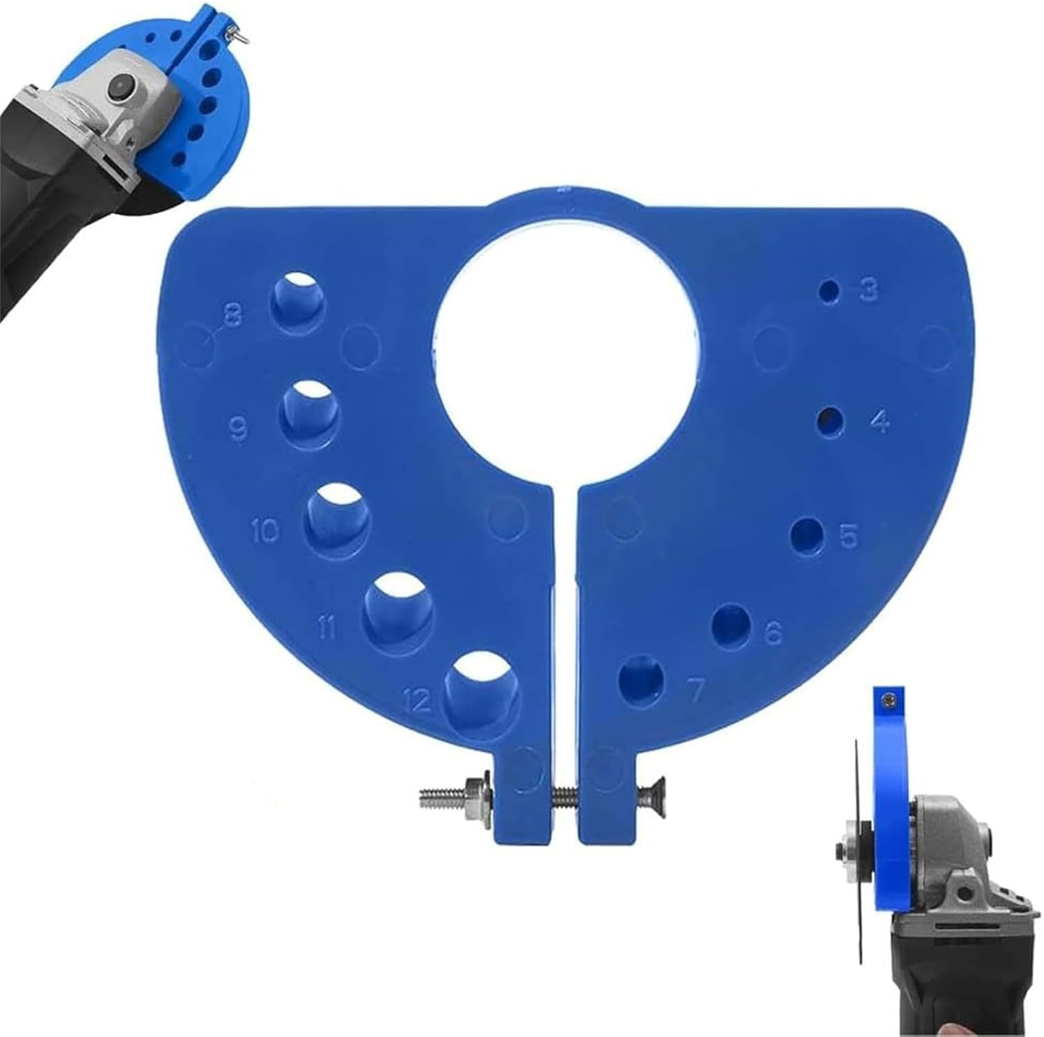 Drill Bit Sharpener for All Bits, Drill Grinder Angle Grinder Modified Drill Grinder Artifact, Drill Bit Sharpener Grinding Attachment, Multipurpose Drill Bits Grinding Sharpener (Blue)