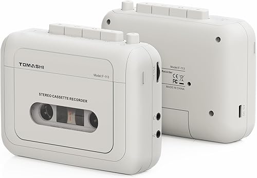 Reproductor de cassette, reproducción estéreo portátil, soporta micrófono externo y puerto de auriculares