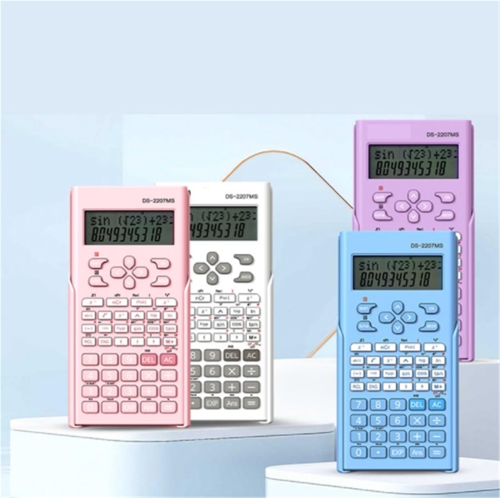 Strumenti Di Calcolo Calcolatrice Scientifica For Studenti Funzionale Adatta For Adatto Per Lo Studio(White)