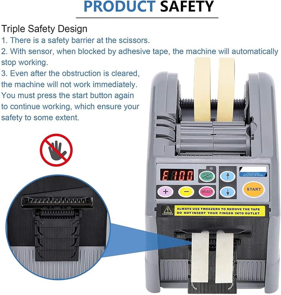 Amazon.co.jp: 自動電動テープカッター機、粘着電動テープカッター包装