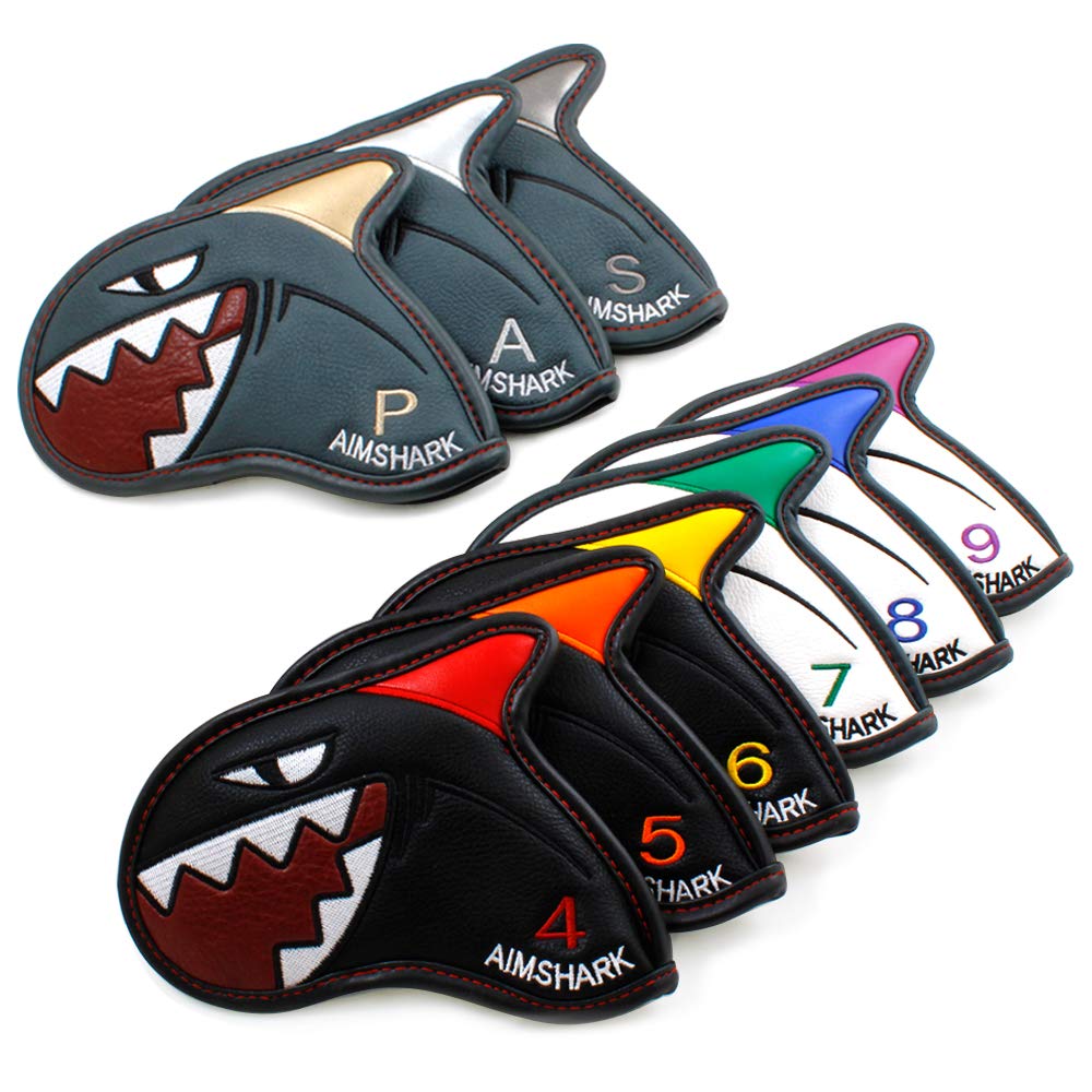 Coloring Golf Iron Covers/9pcs Set/Golf Head Covers/Golf Club Covers