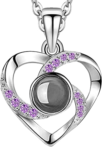 I Love You 100 Languages Necklaces for Women Mother's Day Gifts for WomenGirlDaughterWife