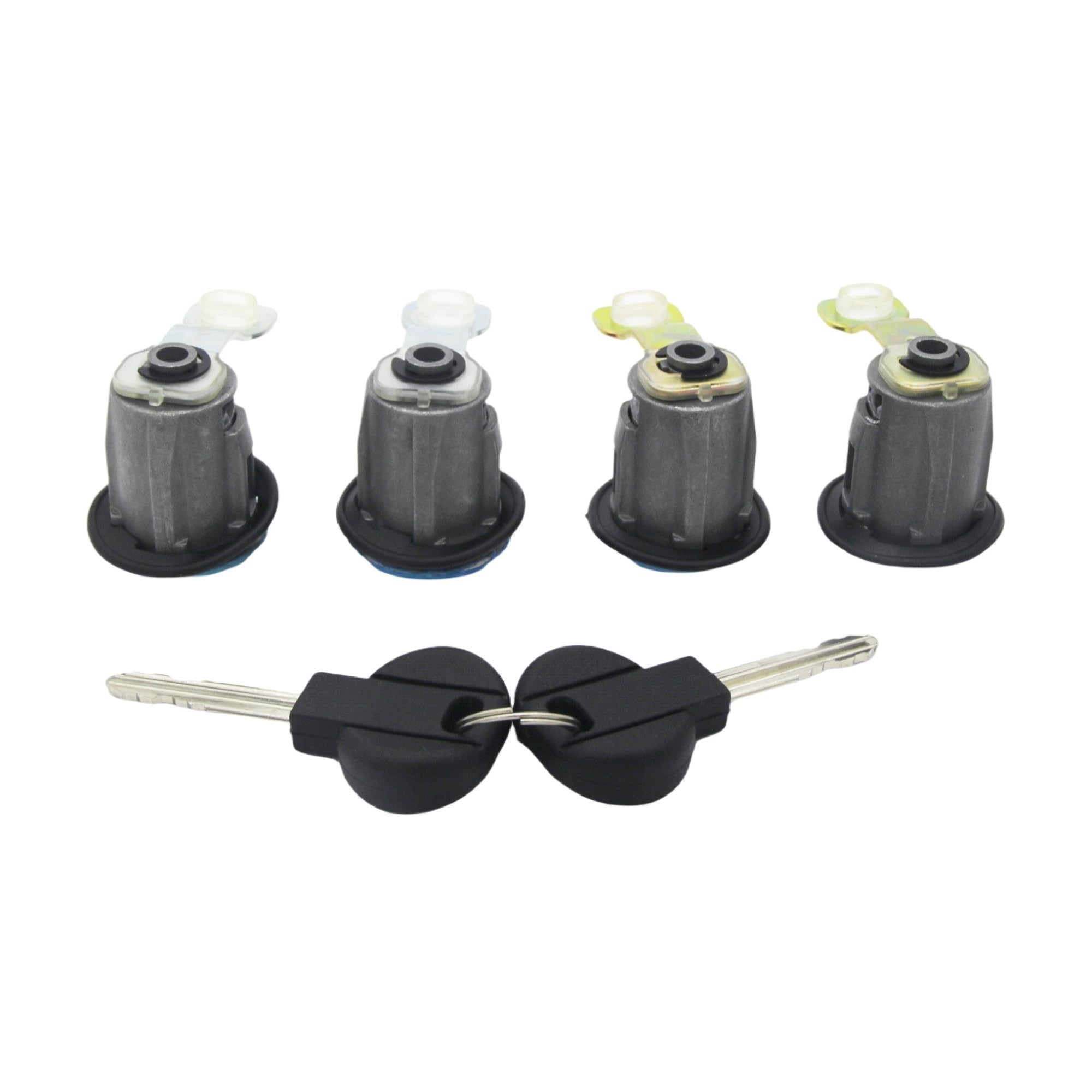 Hzsmyxgs One Color Car Door Lock Compatible With Citroen For Berlingo For Xsara For Picasso Left Right Door Lock Barrel Switch 9170G3 252522(2 Left 2 Right)