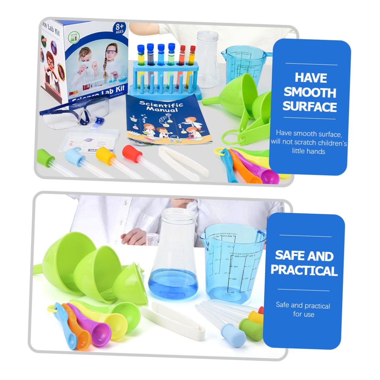 SUPVOX Kit Scientifique pour Garçon pour Fille Kit De Chimie Coffret De Chimie Jouets Scientifiques De Laboratoire