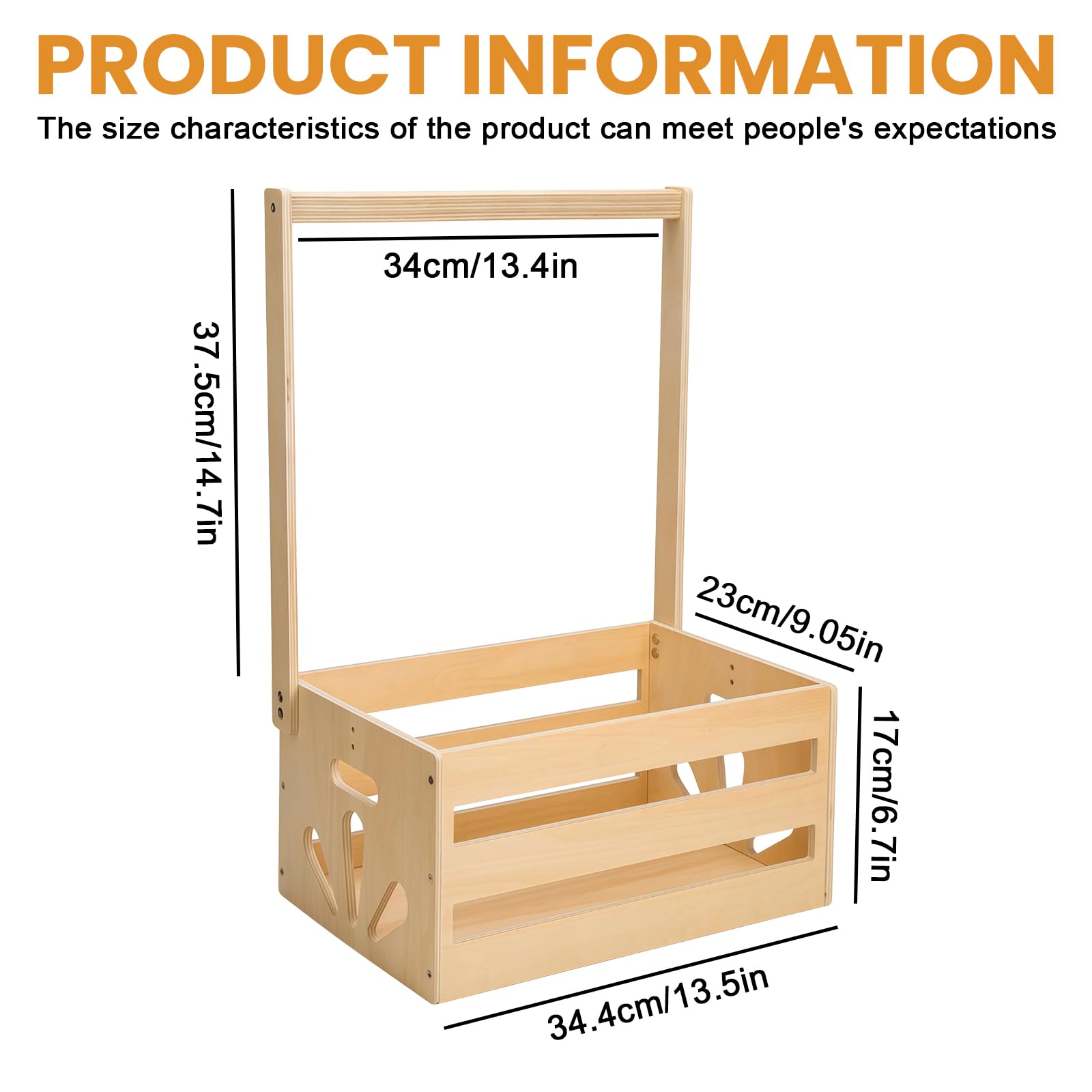 Cestino regalo per bambini in legno con maniglia, scatola per baby shower, armadio con maniglia, pratico cestino decorativo per baby shower, box doccia per bambini, cestino per bambini personalizzato