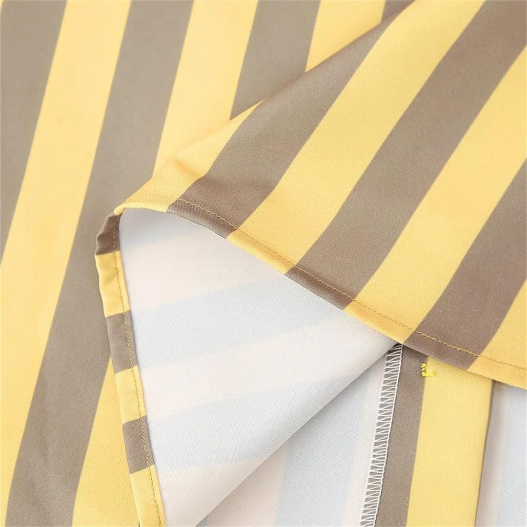 Primavera Donne Sciolto Girocollo Manica Lunga Monopetto A Righe Camicia