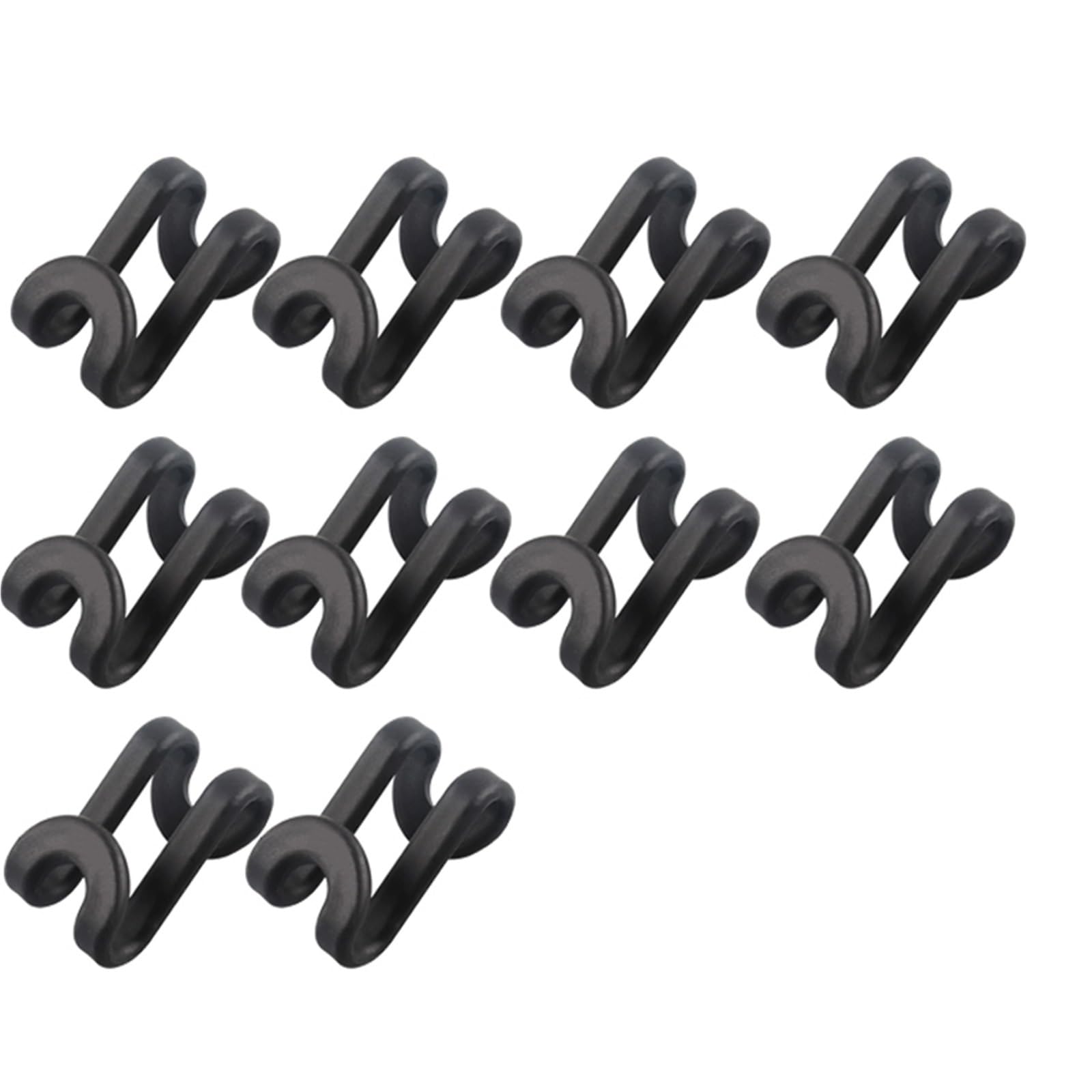 Clothes Hanger Connector Hooks 40Pcs Clothes Hanger Hooks Space Saving Closet Connector Hook Cascading Plastic Extender Clips Wardrobe Coat Organizer for Wardrobe Storage(Black)