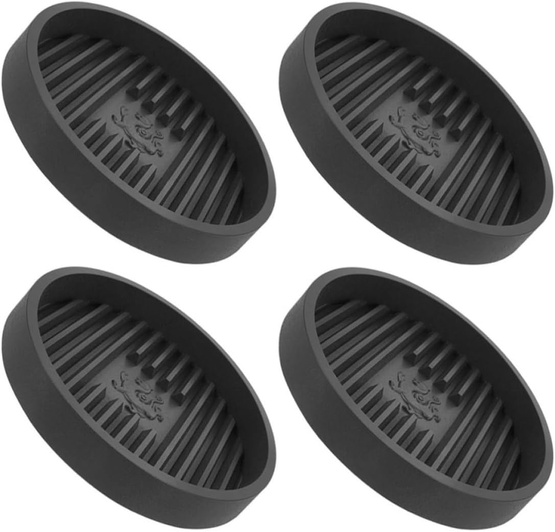 NOLITOY 4 Piece Plastic Toilet Plunger Holder Drip Tray Mat