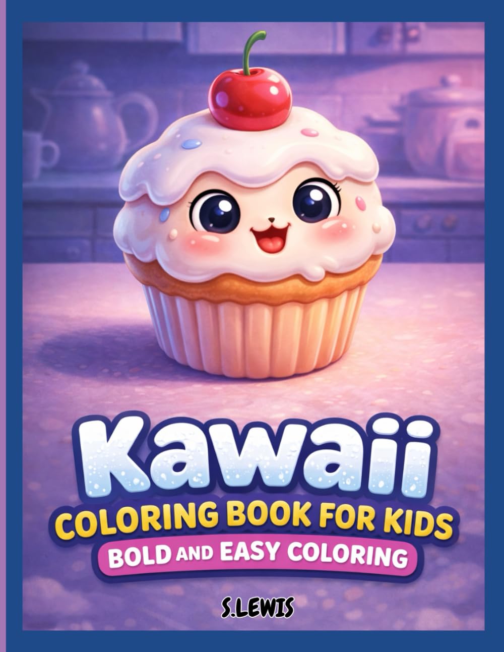 Kawaii Coloring Book For Kids: Bold And Easy Coloring: Featuring Cute And Cozy Coloring Pages: Perfect For Relaxation And Stress Relief Fun