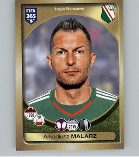 2016-17 Panini FIFA 365 Stickers #338 Arkadiusz Malarz Legia Warszawa Official Soccer Album Sticker in Raw (NM or Better) Condition