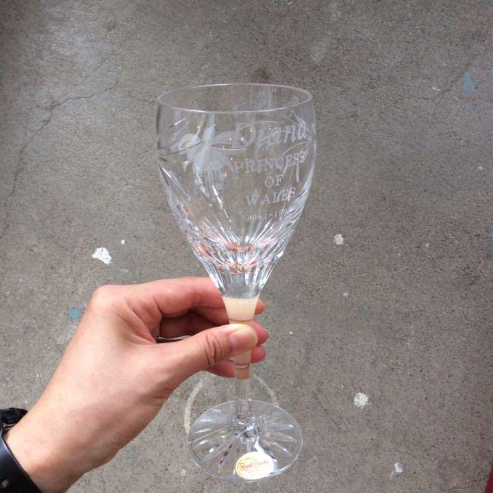 Amazon.co.jp: Royal Brierley ペアワイン グラス ダイアナ妃