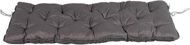 Ambientehome Auflage für 3er Bank ca. 150 x 50 x 10 cm Polsterauflage Bankauflage Cushion, Grey
