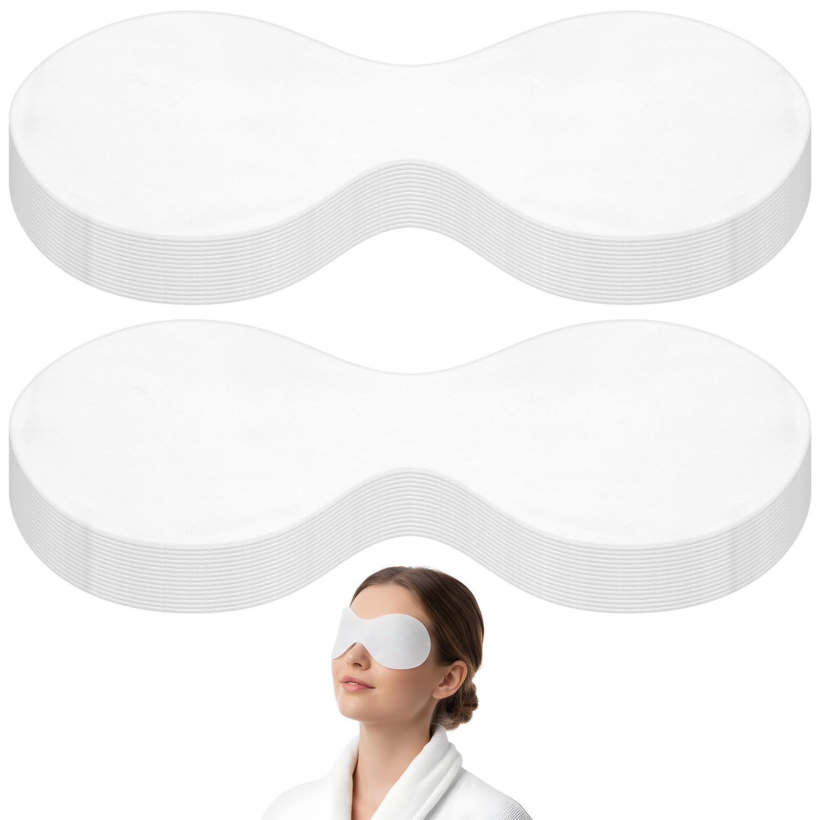 100 Sheets Disposable Non Woven Eye Care Cotton Paper Facial Eye Pads Spa DIY Clear Eyes Mask Paper