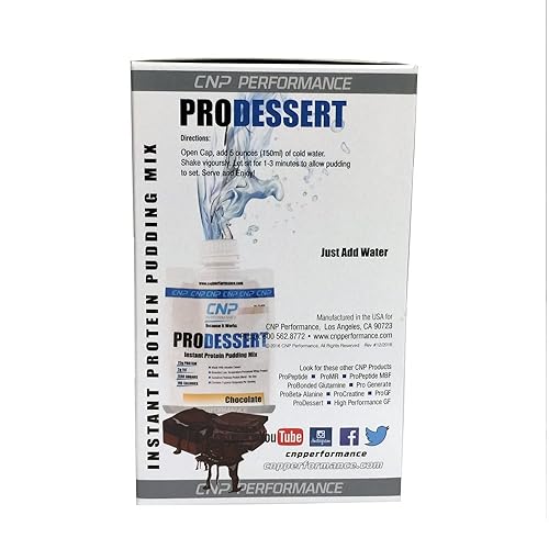 Miniatura 4 de CNP Pro Dessert - Pudín de proteínas instantáneas listo para mezclar solo tienes que añadir agua cero azúcar 088oz de proteína 10 porciones por caja