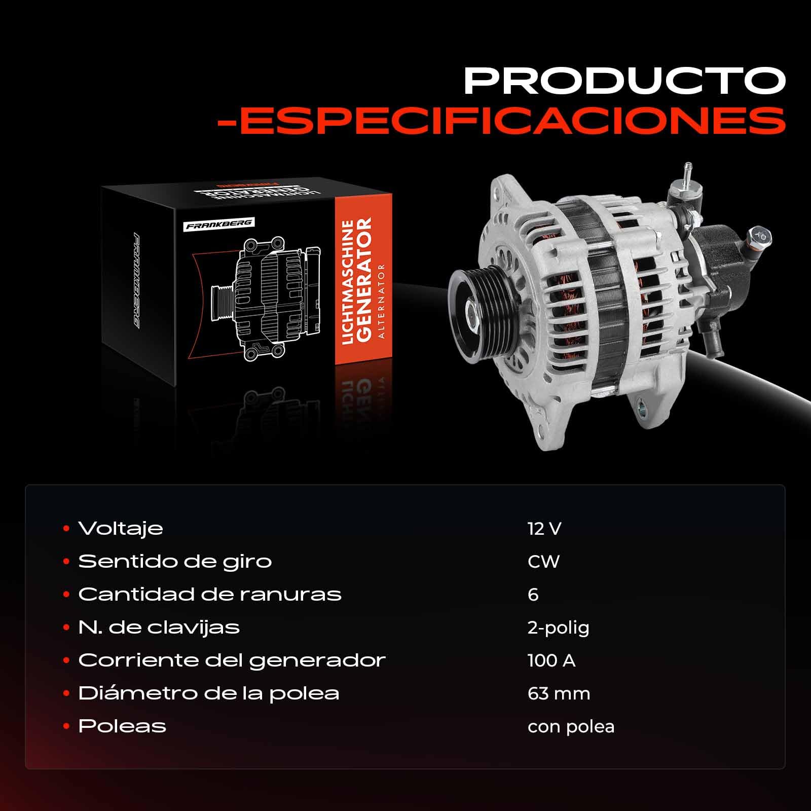 Frankberg Generador alternador LR1100502