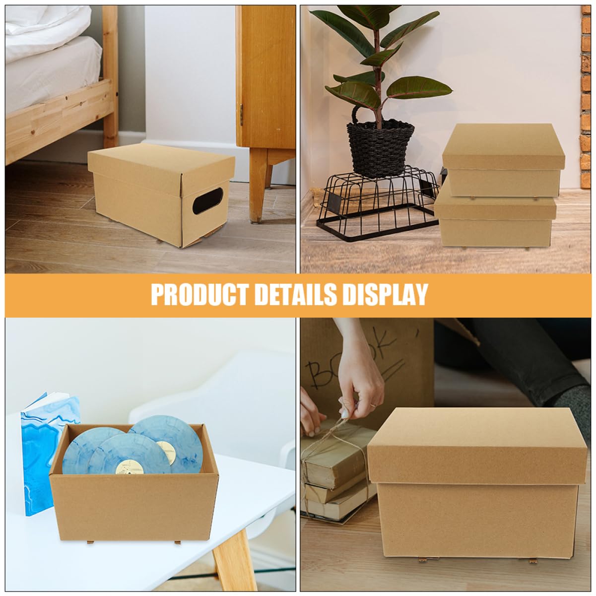 CHILDWEET 4stücke Dokumentenbox Papier-aufbewahrungsbox Akten-aufbewahrungsbox Mit Deckel Für Büro Und Zuhause Kleinigkeiten Lagerung Fall Schule Büro-akten-organizer
