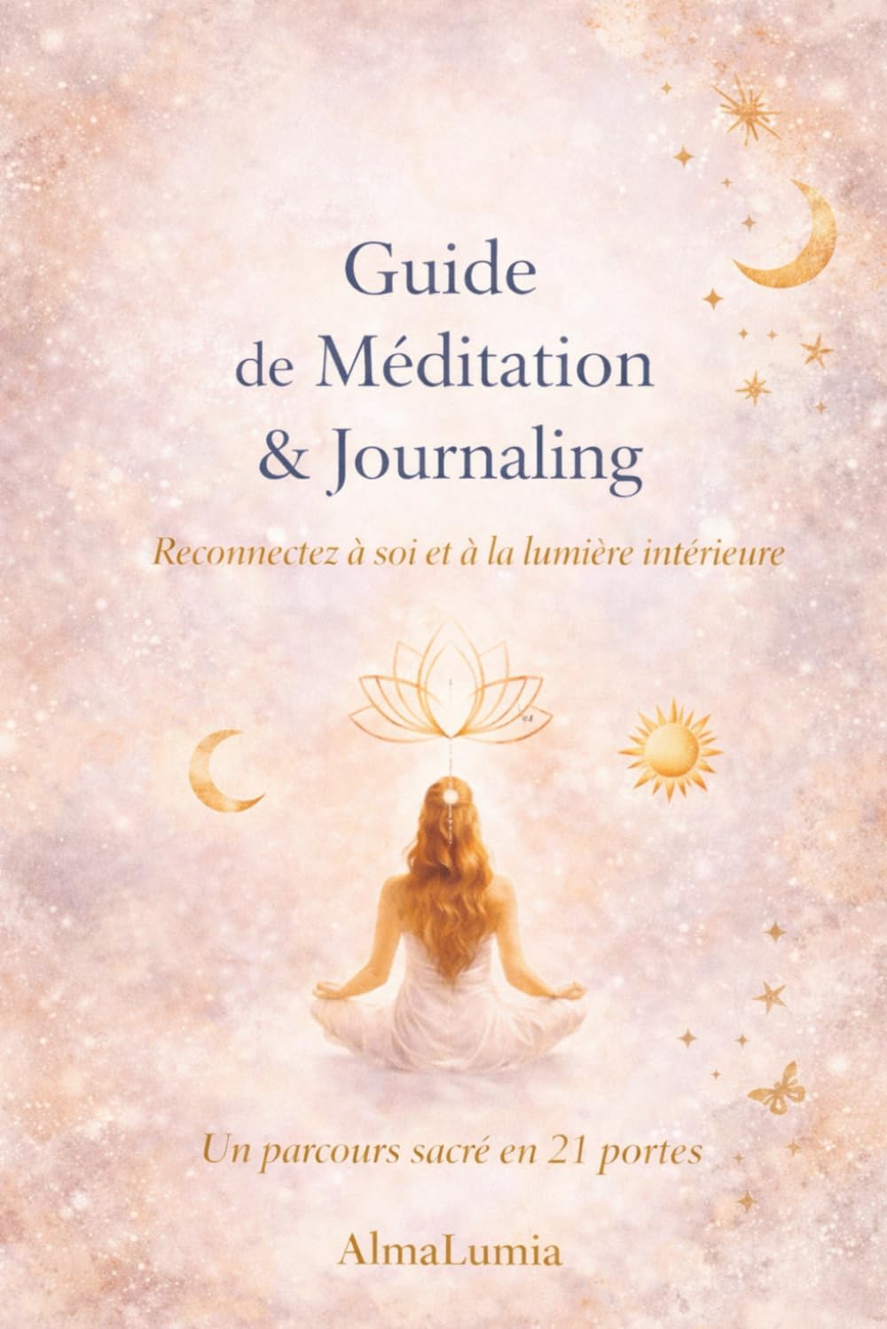 Guide Méditation et Journaling - 21 Portes de lumière: Guide de Méditation et Journaling en 21 Portes pour se reconnecter à soi, libérer les tensions et retrouver la paix intérieure