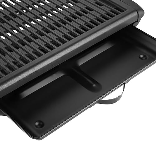 Miniatura 6 de Tayama TG-868XL - Parrilla eléctrica antiadherente sin humo para interiores, extragrande, color negro