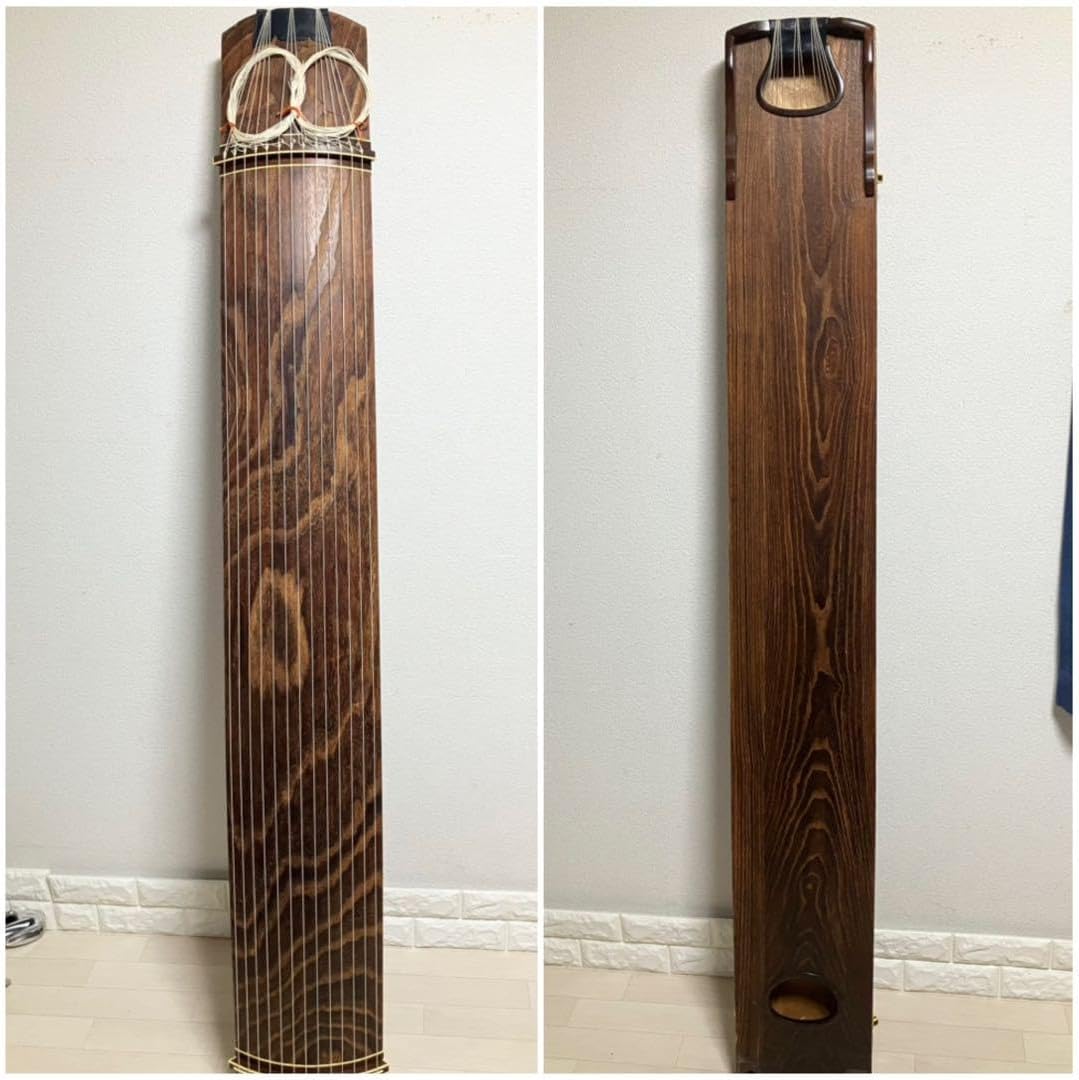 クリーニング済/13弦和琴 和楽器 お琴/琴柱 口前カバー付