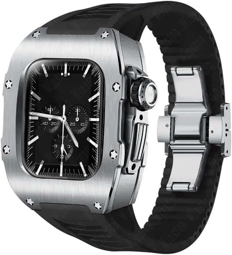 Bracelet montre caoutchouc et boîtier Apple Watch 41 mm