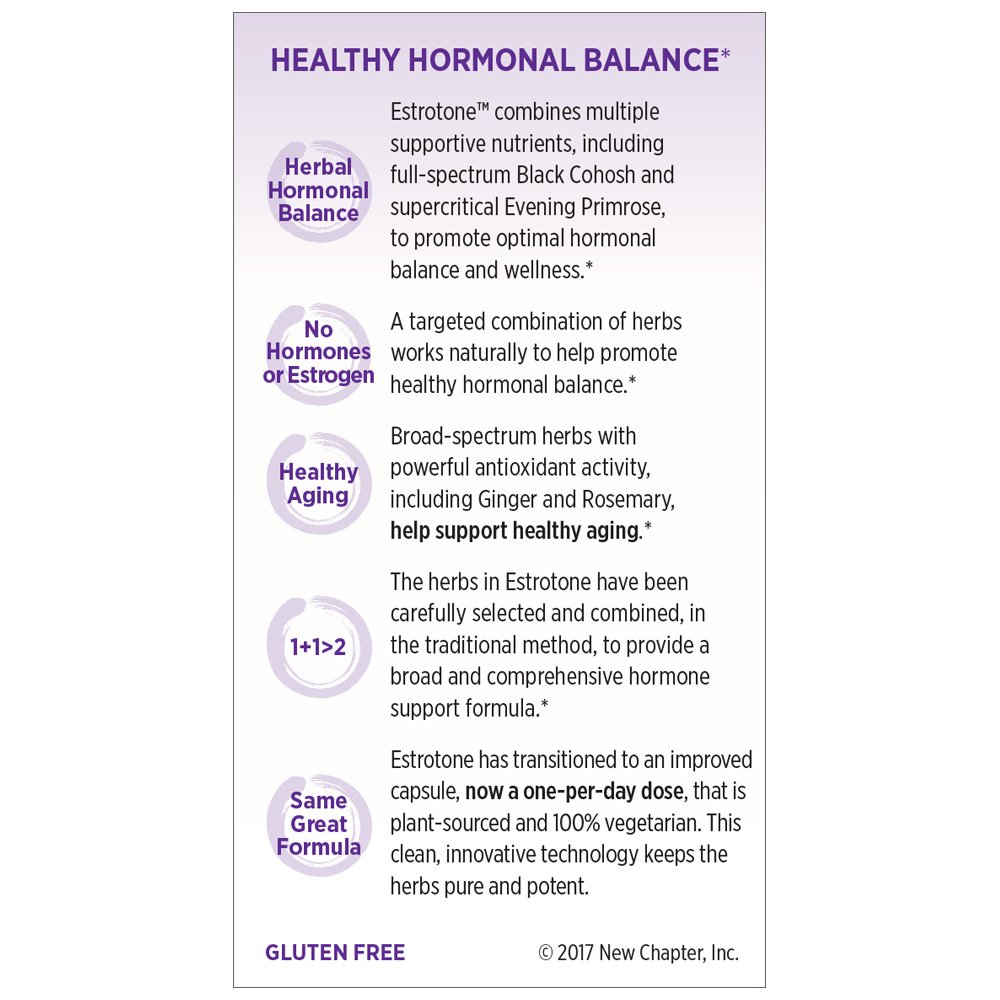 New Chapter Menopause Supplement Estrotone with Evening Primrose Oil