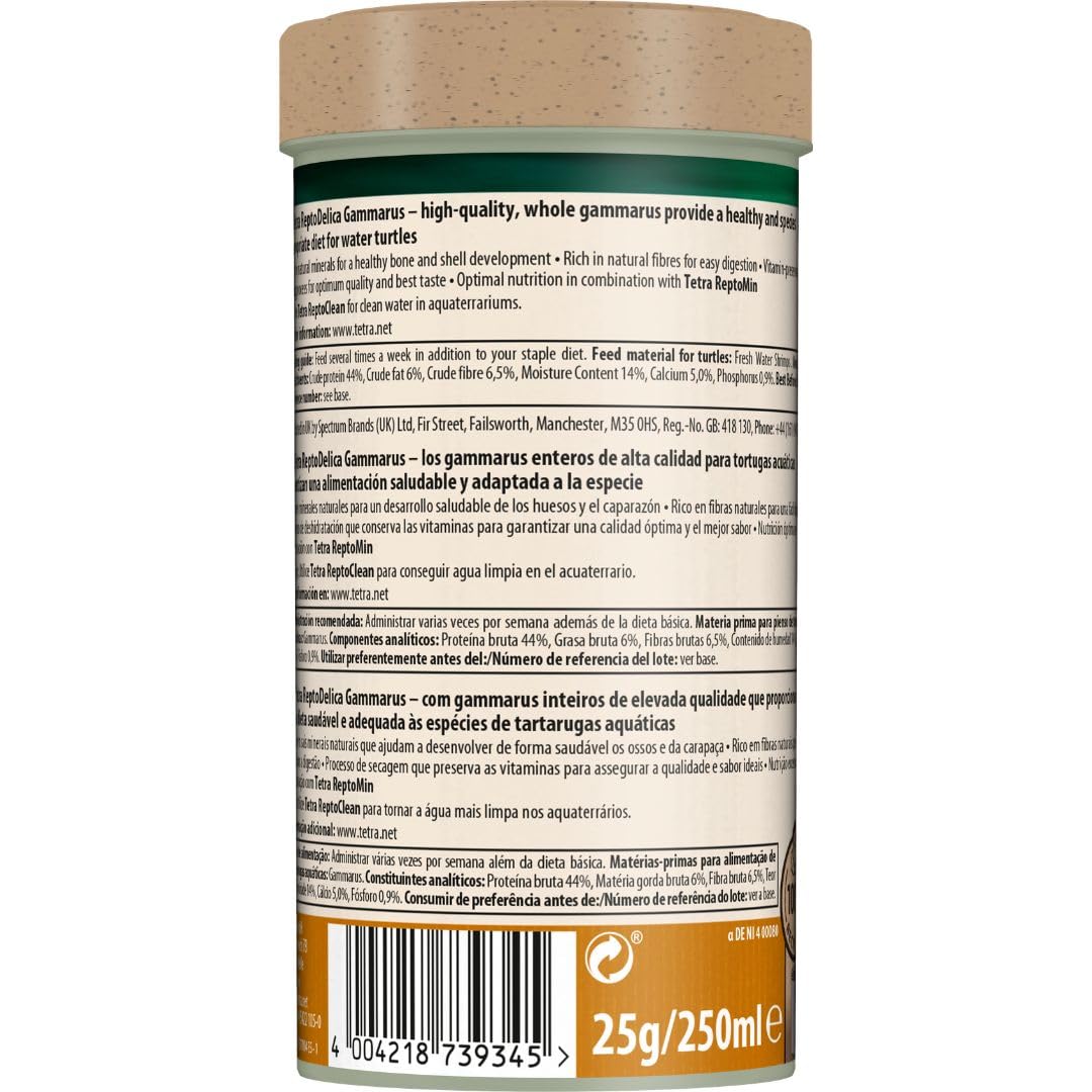 Tetra T-10120 Gammarus Turtle Food - 250 ml