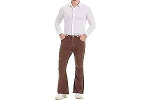 Men's Disco Fever 60's 70's Bell Bottom Pants
