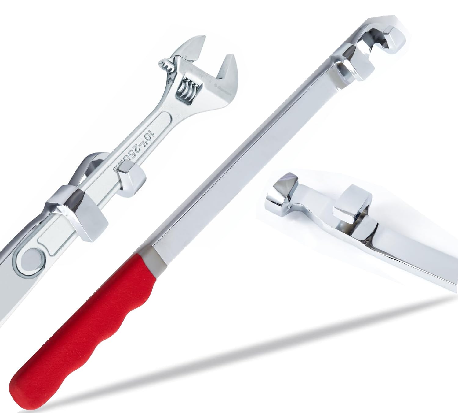 AASSOO Wrench Extender Tool Bar, Extra-Long 15 Inch Wrench Extension for Maximum Leverage,Ideal for Mechanics,DIYers,Garage Mechanics, Amplified Torque Handymen (Advanced)