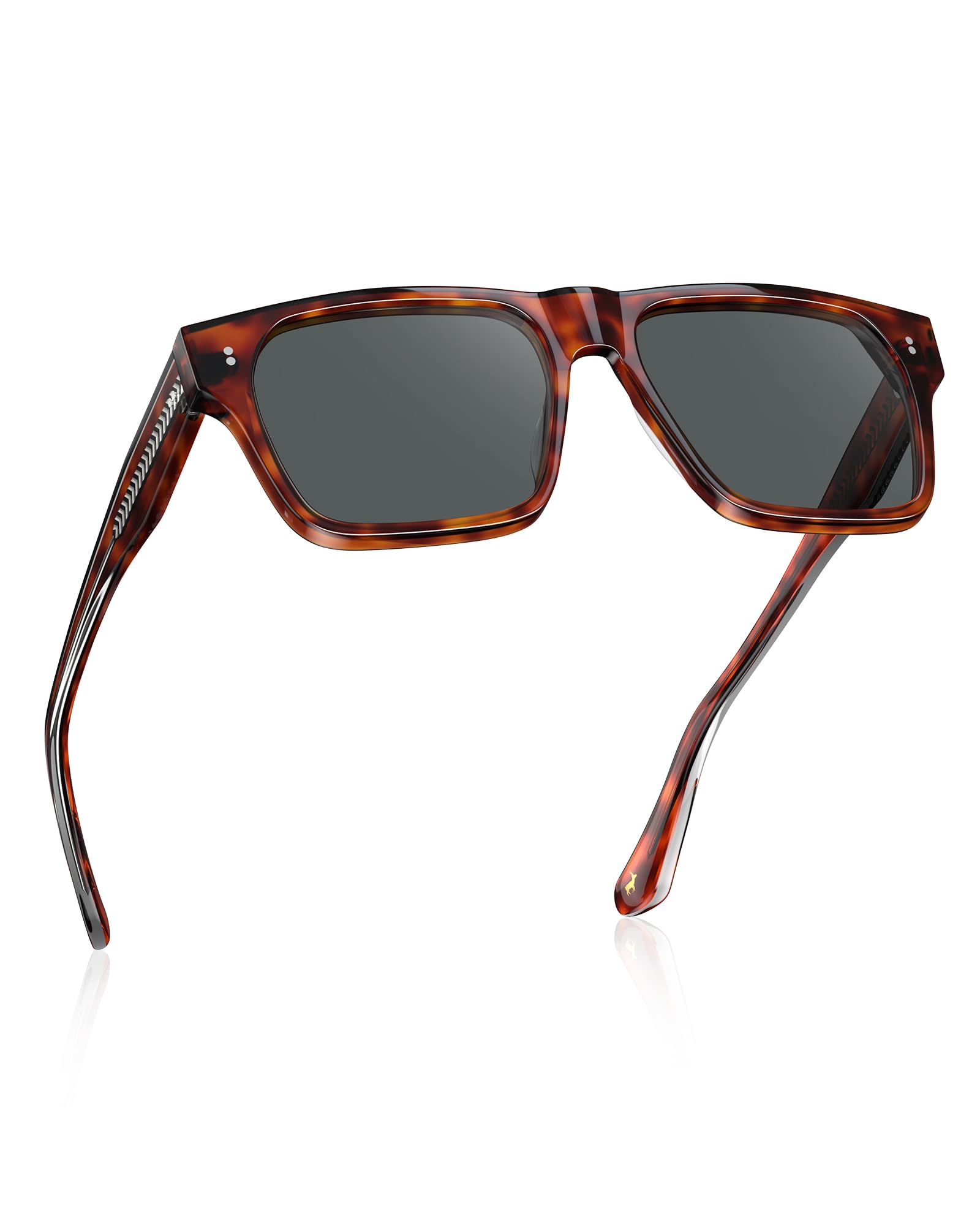 CARFIA Kwadratowe Okulary Przeciwsłoneczne dla Mężczyzn Okulary Polaryzacyjne do Jazdy Samochodem Okulary Outdoorowe 100% Ochrona Przed Promieniowaniem UV Nowoczesny Stylowy CA5409