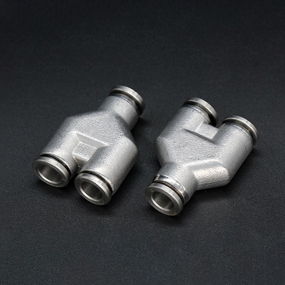 Conector neumático de tubería PY/PYG 4-16mm OD Manguera Reductora 8-6mm Acero inoxidable 304 Conector rápido Montaje de aire Fontanería (Color : PYG 16-12-16mm)