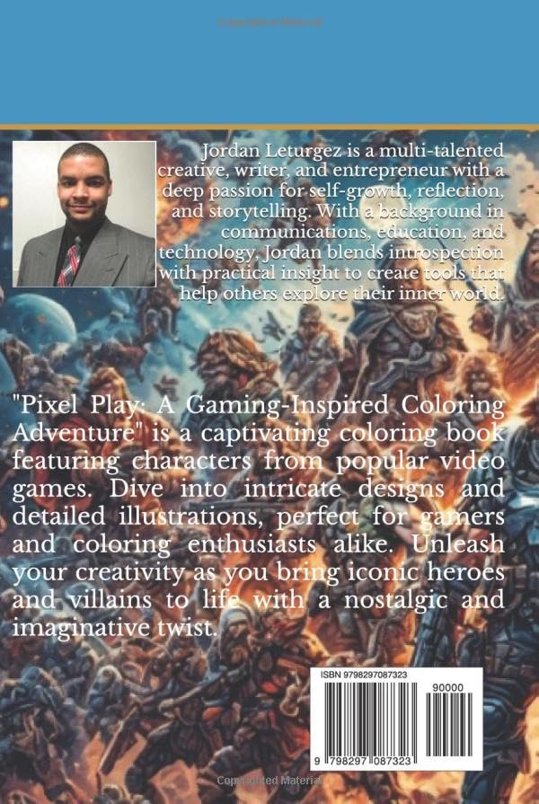 Pixel Play: A Gaming-Inspired Coloring Adventure: Unleash Your Creativity with Characters in Video Games image 3