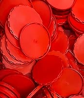 Vista 1 de Tapones para barriles-100pcs. Protege el llenado y la válvula de tus barriles con una tapa de barril ventilada. Material: plástico (rojo)