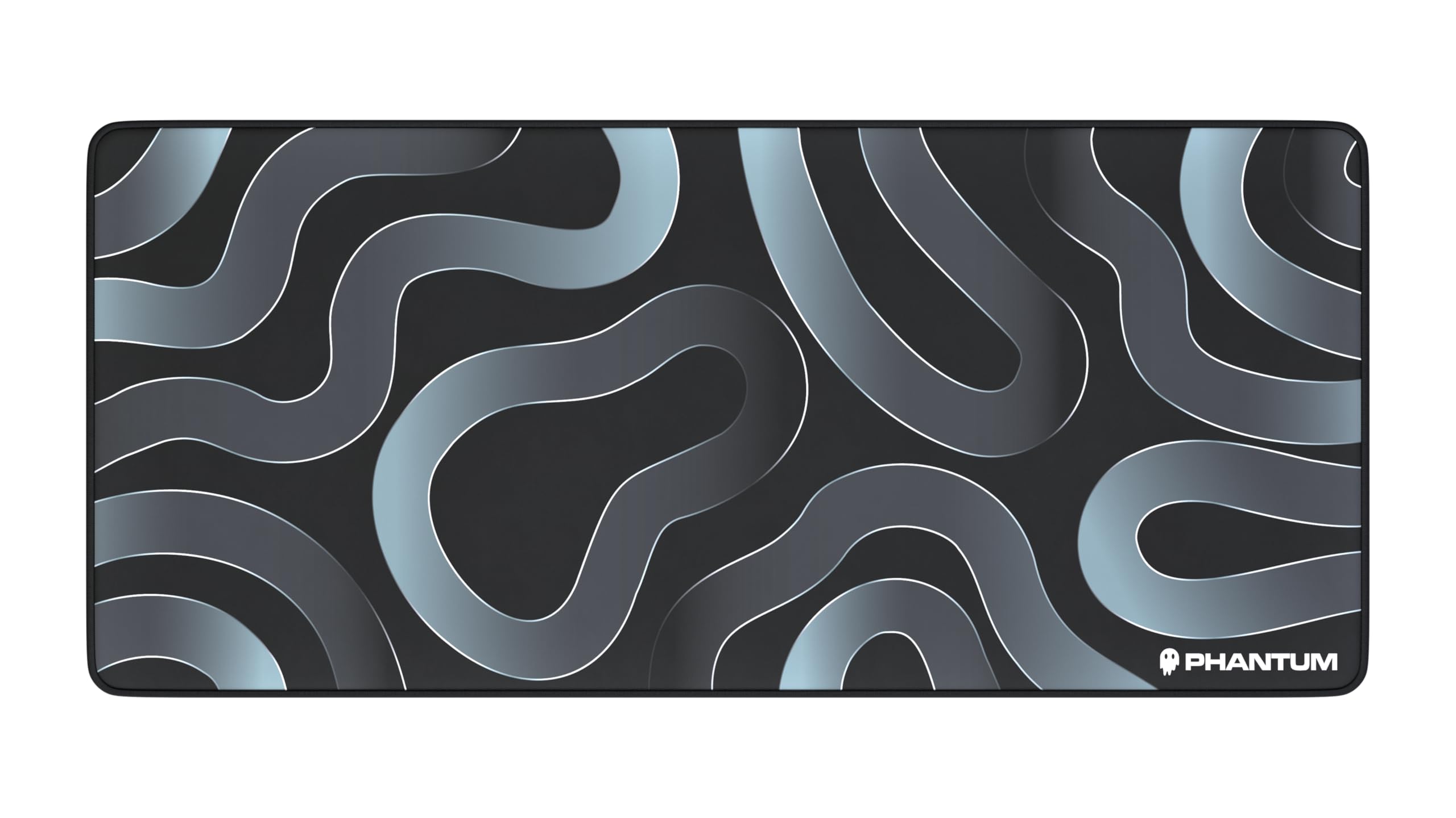 Phantum Strata - Tapis de Souris Gaming XXL 900x400 mm - Surface en Microfibre Hydrophobe Haute Performance - Base Caoutchouc Antidérapante - Soft Speed & Contrôle Précis (Obsidian)