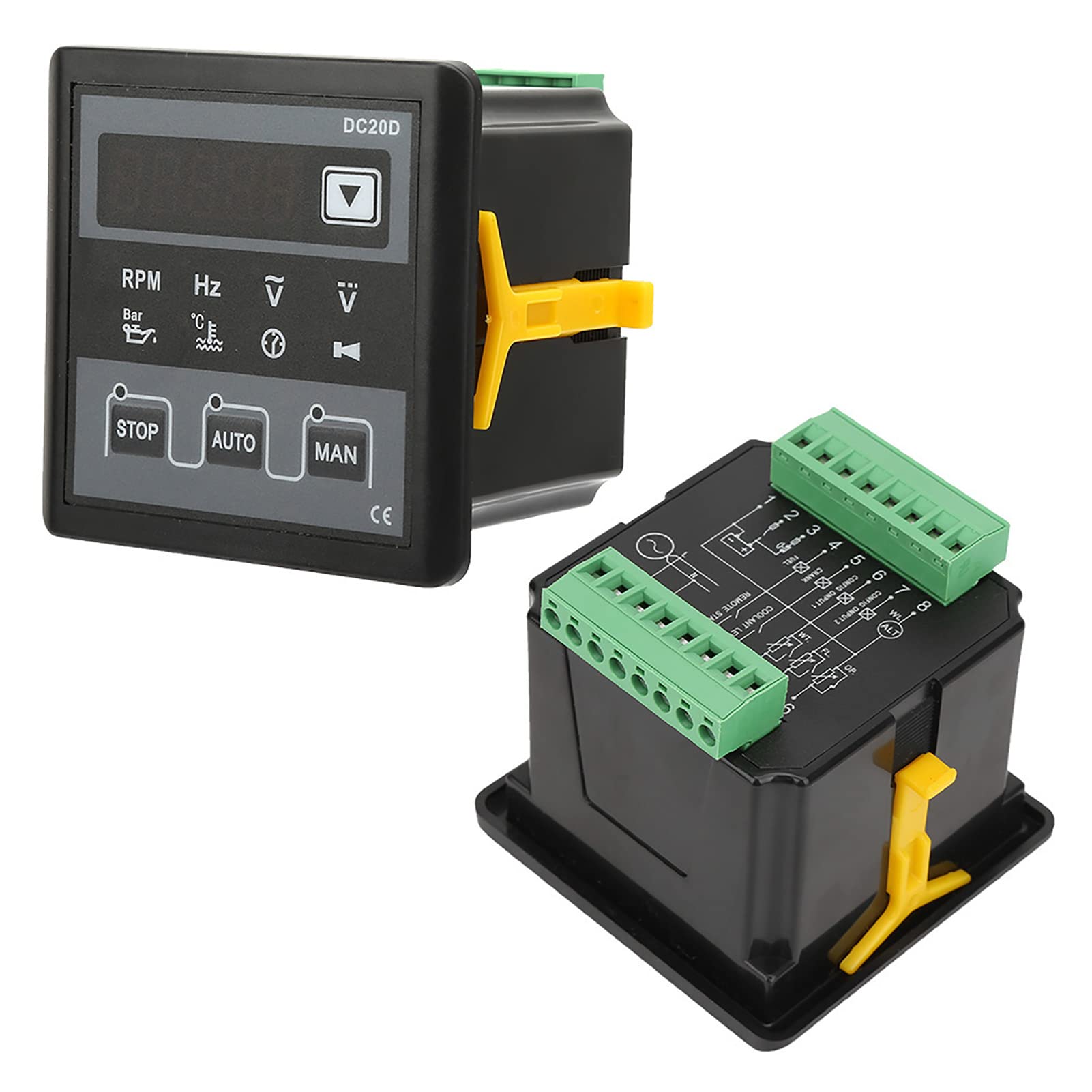 DC20D Controlador de Grupo ElectróGeno PequeñO, Grupo ElectróGeno Refrigerado Por Aire MóDulo De Control AutomáTico para Generador Diesel