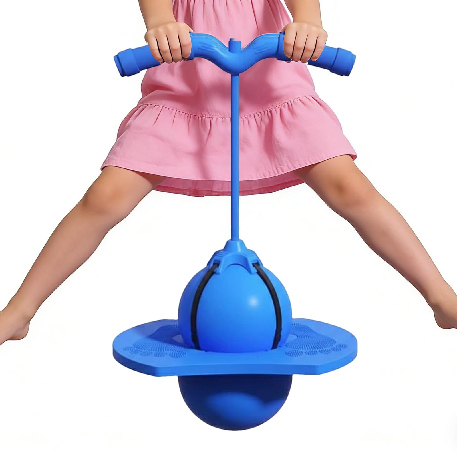 Ballon sauteur pour enfants - Jouet à sauter avec pompe à air - Ballon sauteur pour enfants - Pour adultes - Équilibre - Jeu en extérieur et en intérieur