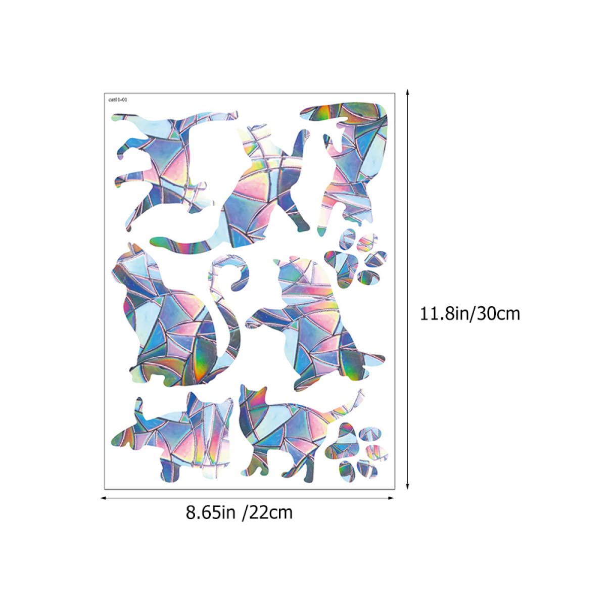 Zerodeko 4 Juegos Pegatina Prisma Para Ventana Pegatinas Calcomanías De Ventana Interior Verter Adhesivos Decorativos Decoración De Interiores Adornos De Ventana Interior Silver 6 Hojas * 4
