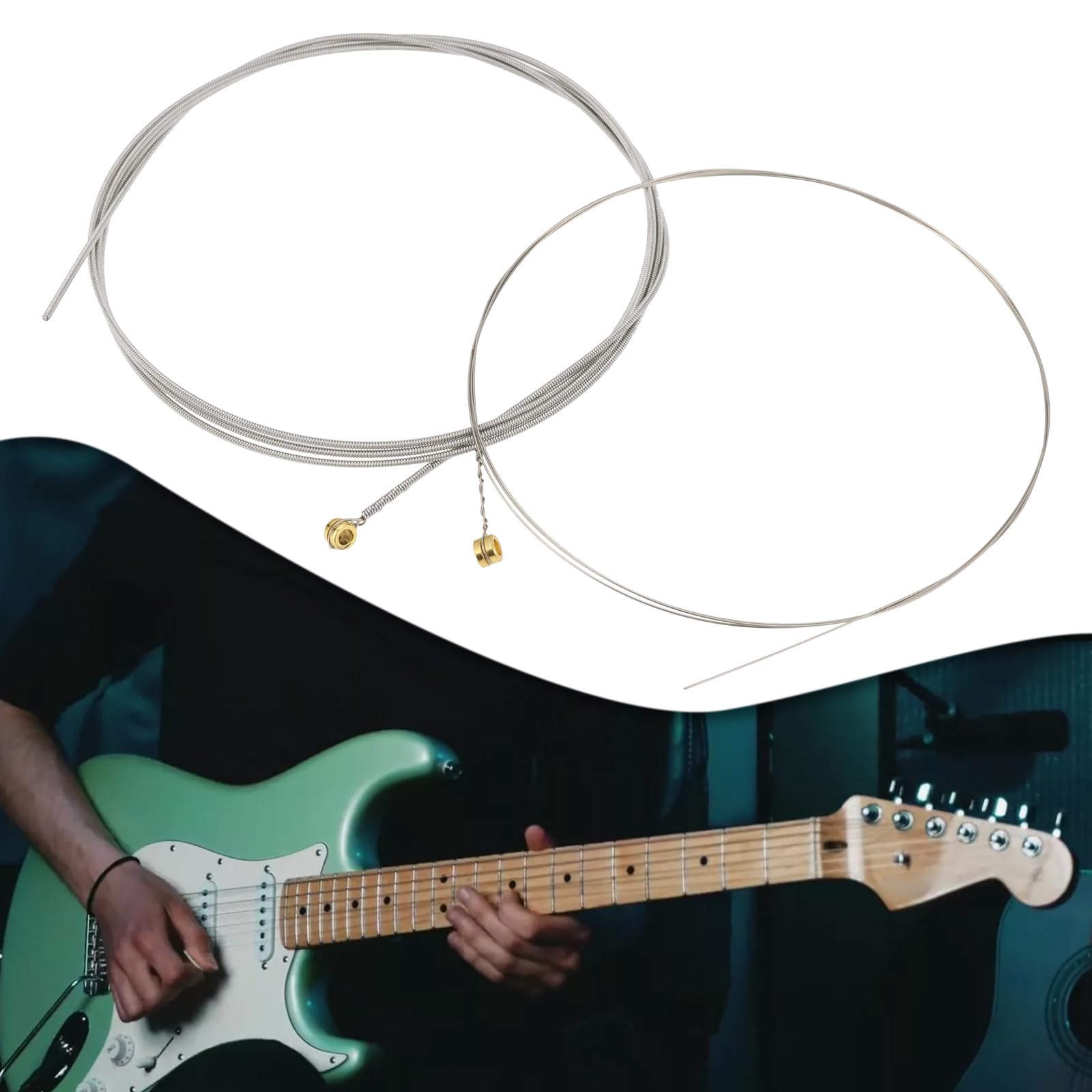 SG Store 2 Set 2220 Nickel-Wound Electric Guitar Strings Hex Shaped Steel Core Wire Replacement for Most Electric Guitars Sliver (11-48 Gauge) - Image 3