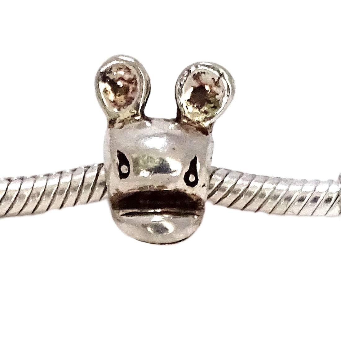 sahiba gems Stylish & Cool 925 Pure Sterling Silver Cool Bunny Charm Gifts for Him & Her Charm Fits For Bracelets/Anklets/Chain-picture-28