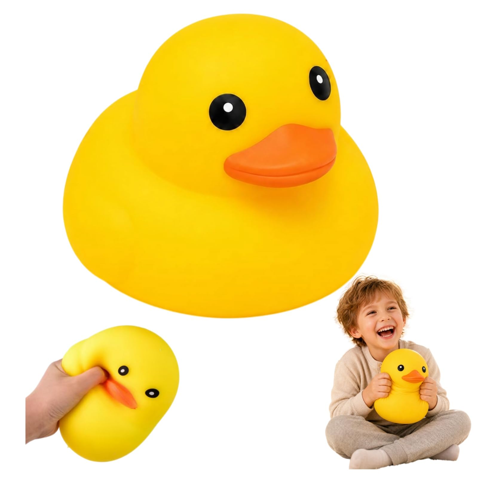 6Inch Big Duck Squishy Squeeze Toy, Soft Duck Squishy Stress Relief Toy — image 1