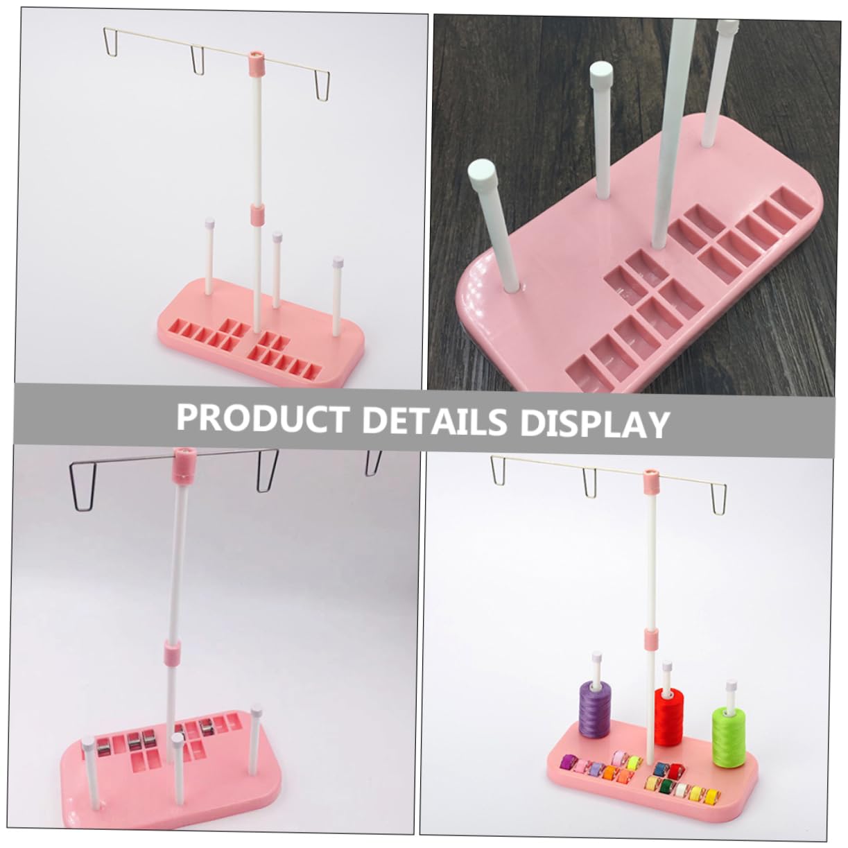 5 Pezzi Accessori per Macchine da Cucire Domestiche Supporto per Filo Ad ASSE Supporto per Macchina Overlock Supporto Bobine per Macchine da Cucire Bobine di Plastica E