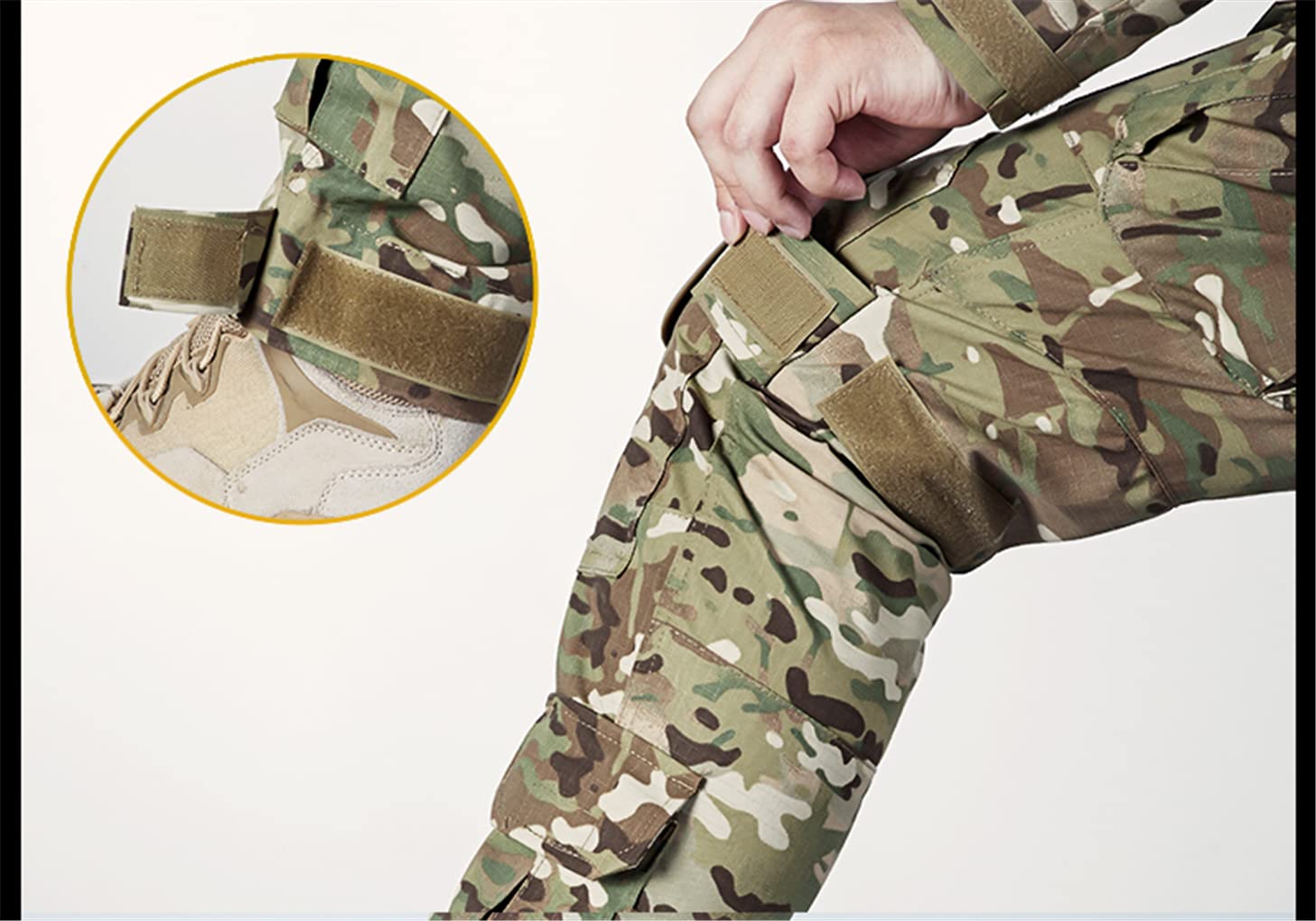 SaoBiiu Pantalones De Combate para Hombre con Rodilleras Pantalones Militares Tácticos De Carga Pantalones Deportivos De Camuflaje para Senderismo