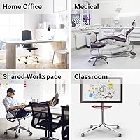 Vista 5 de Enso Motion - Ruedas giratorias de repuesto para silla de oficina, serie 70 MU, color rojo (juego de 5)