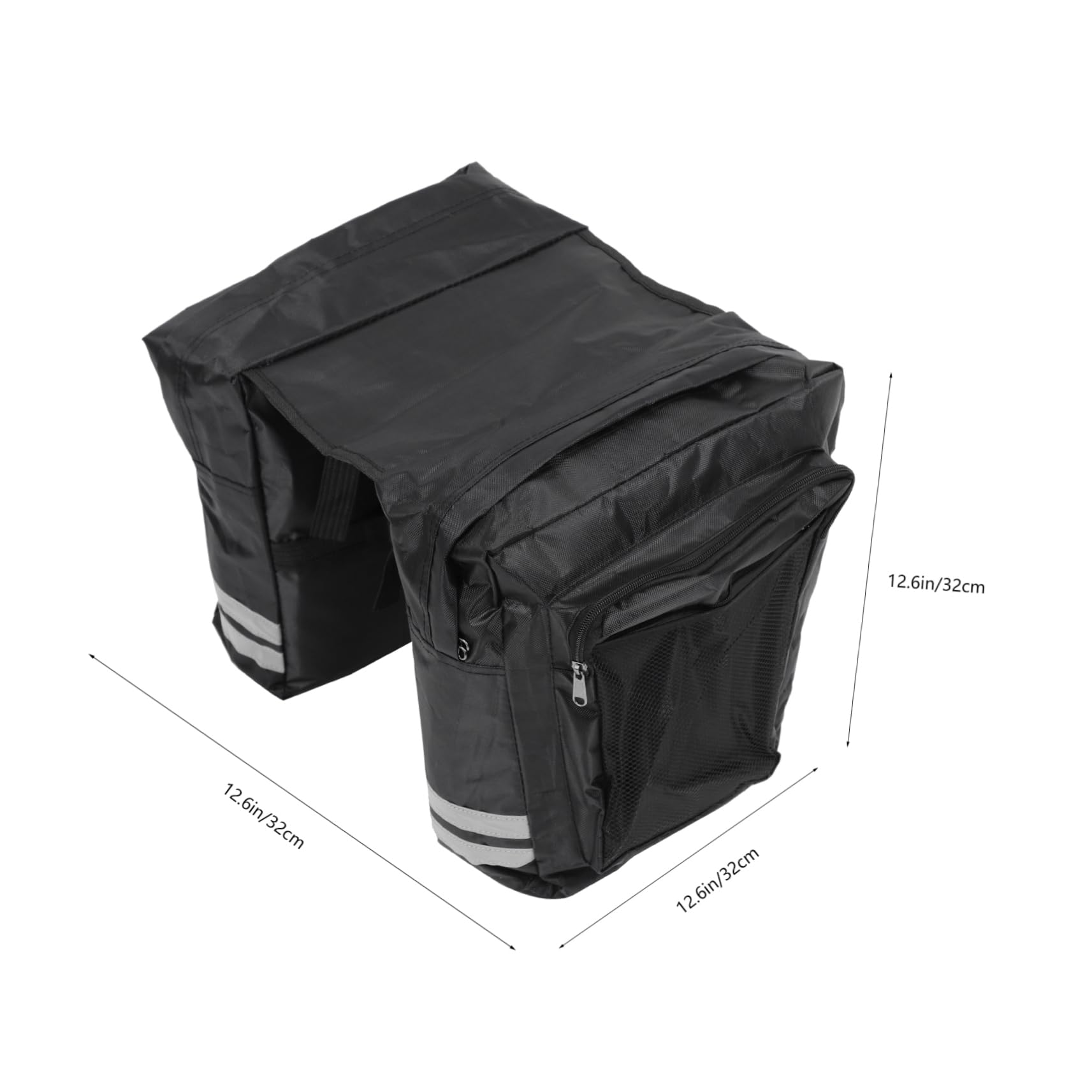 FOYTOKI Bike Panniers Rear Shelf Bag Bike Dual Carry Bag Pvc Material Easy Install Large Capacity