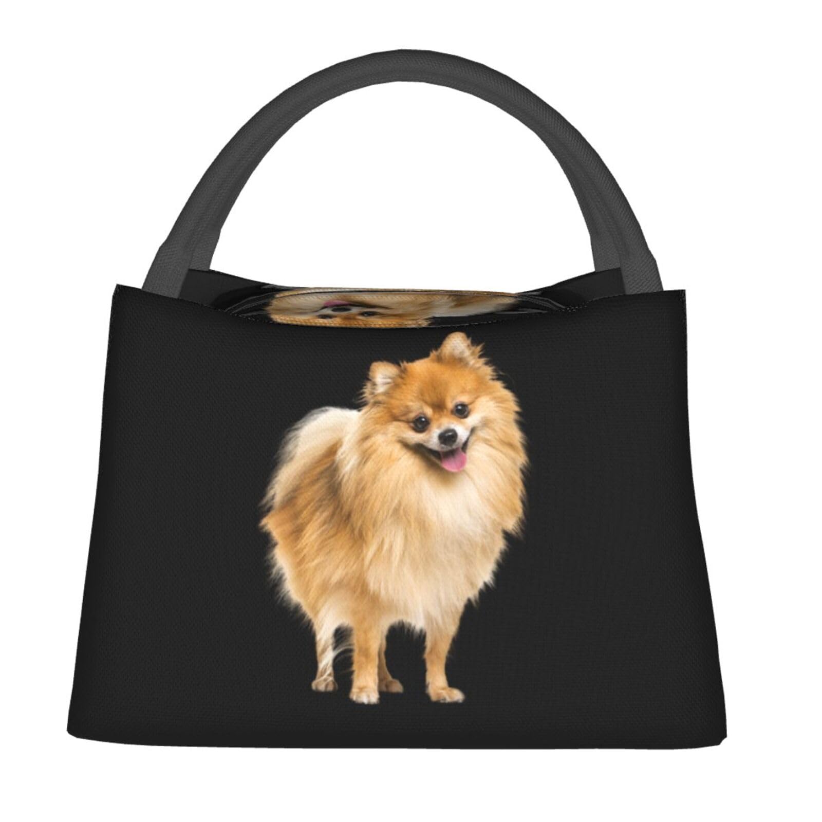 Amazon｜ポメラニアン 犬柄 エコバッグ 折りたたみ 保冷保温 ランチ