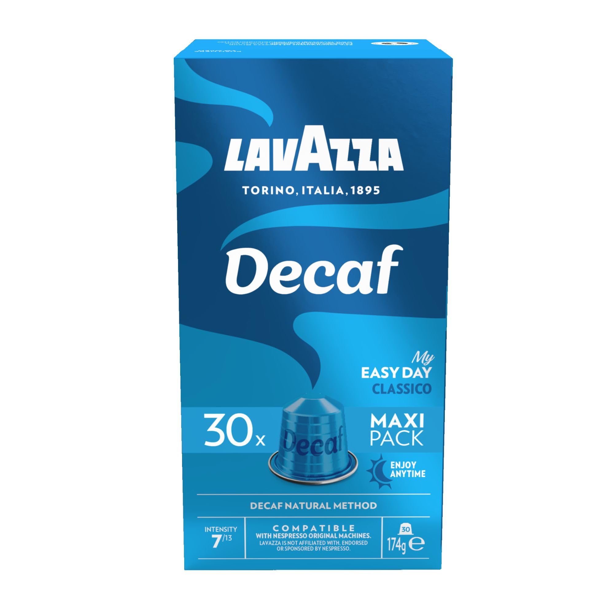 Lavazza, Decaf, 30 Coffee Pods Nespresso Compatible