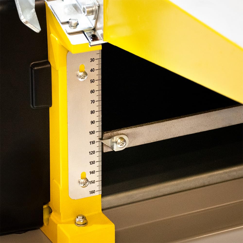 BAMATO Abricht- und Dickenhobelmaschine BHM-260 | 260mm Hobelbreite | 2200 Watt Motor | Stabiler Auf- und Abnahmetisch | Durchlasshöhe bis zu 160 mm |