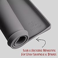 Vista 6 de DogBuddy Dog Food Mat – Waterproof Dog Bowl Mat for Food and Water, Silicone Pet Feeding Mats for Floors, Non-Slip Placemat with High Edges for Dogs