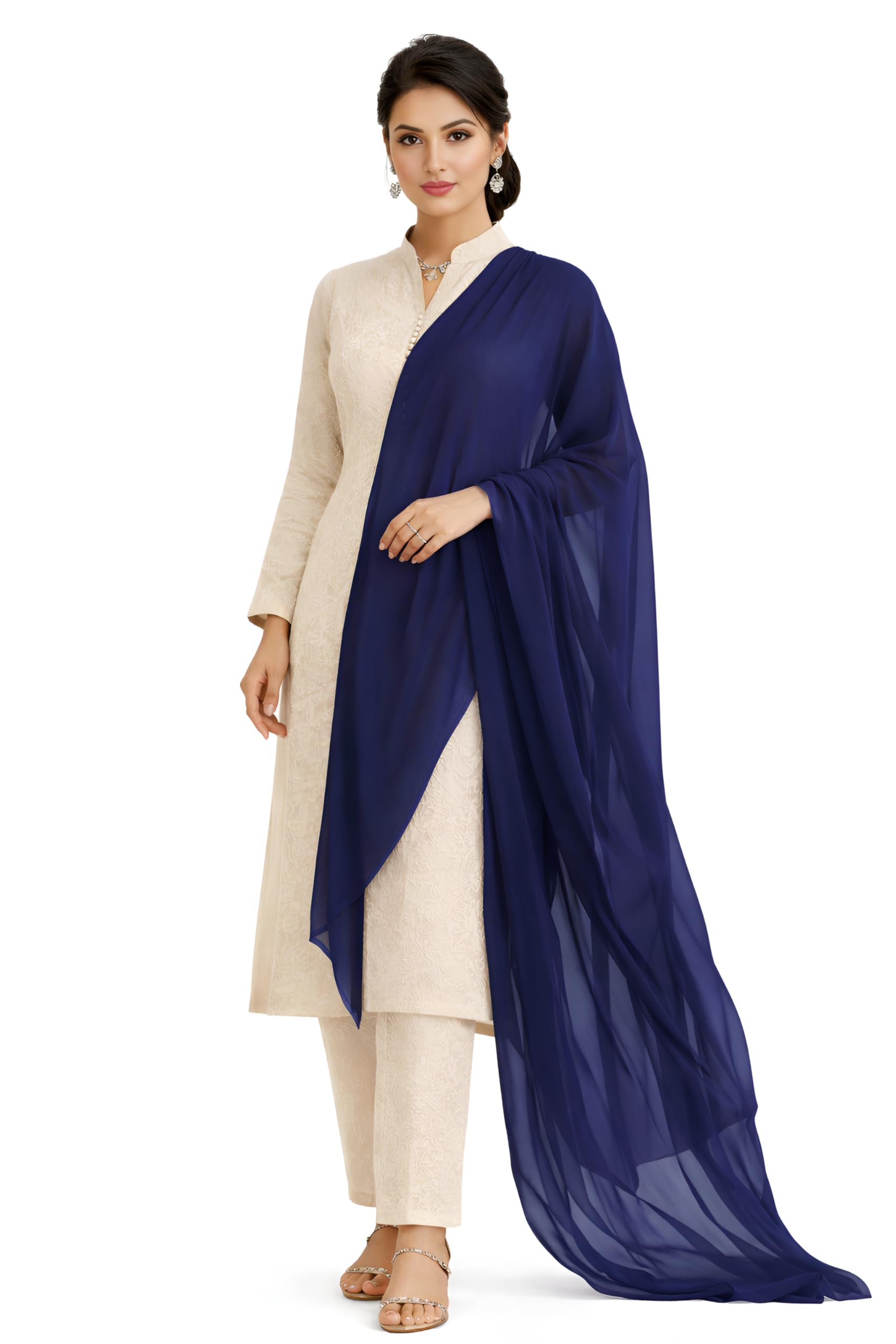 SAHELI Beautiful Chiffon Dupatta For Women & Girls_ Lenth_2.50 Meters-picture-45